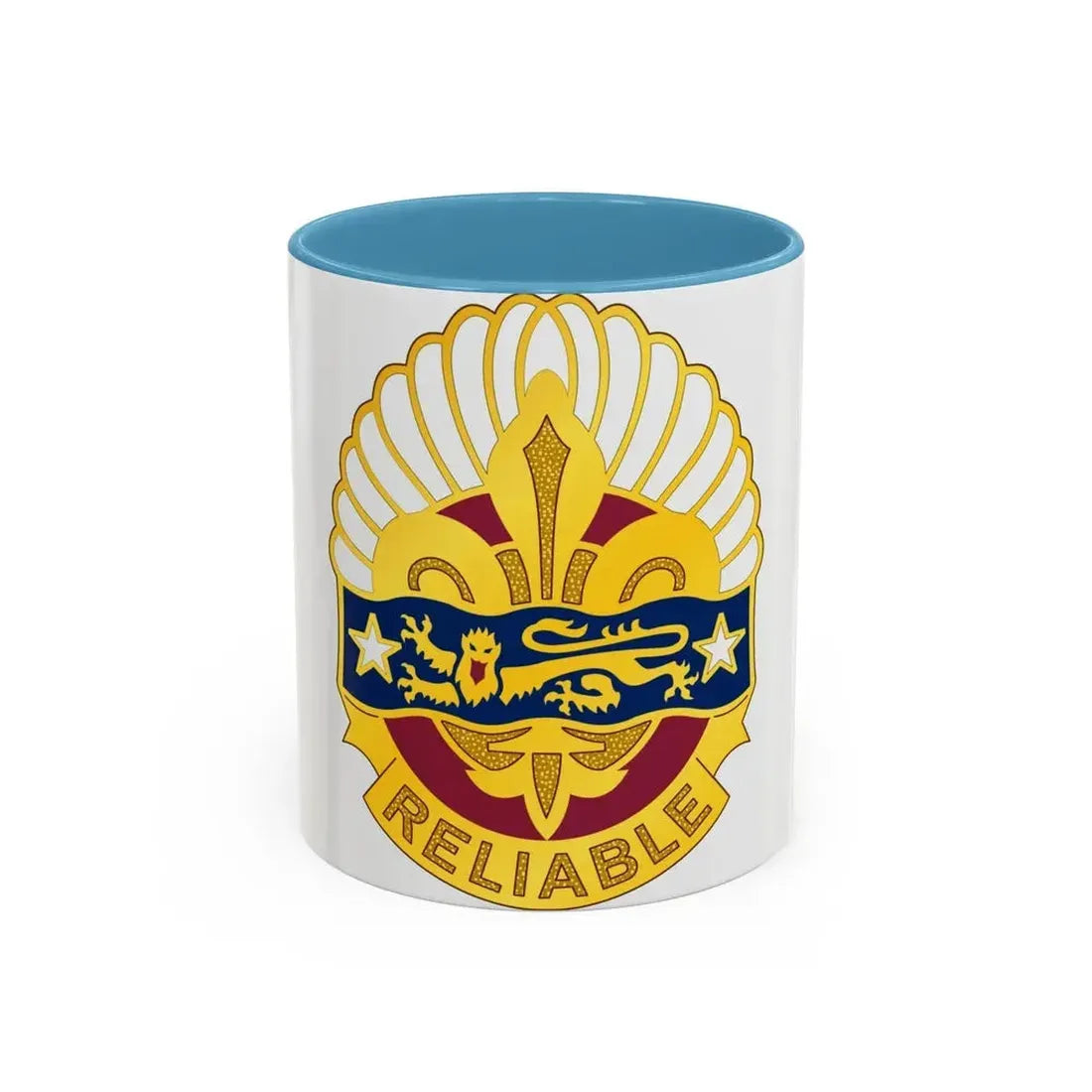 14 Transportation Battalion (U.S. Army) Accent Coffee Mug 11oz Light Blue - Go Mug Yourself