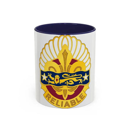 14 Transportation Battalion (U.S. Army) Accent Coffee Mug 11oz Navy - Go Mug Yourself