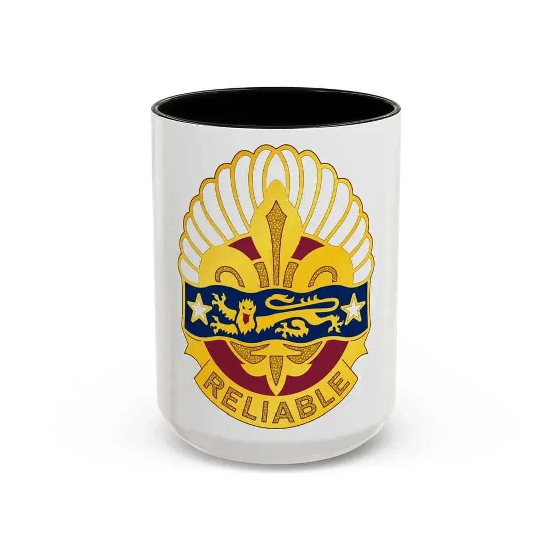 14 Transportation Battalion (U.S. Army) Accent Coffee Mug 15oz Black - Go Mug Yourself