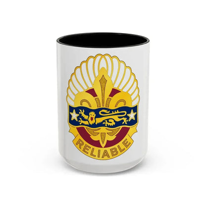 14 Transportation Battalion (U.S. Army) Accent Coffee Mug 15oz Black - Go Mug Yourself