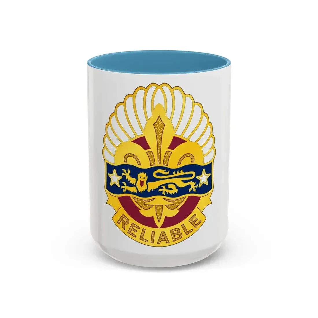 14 Transportation Battalion (U.S. Army) Accent Coffee Mug 15oz Light Blue - Go Mug Yourself