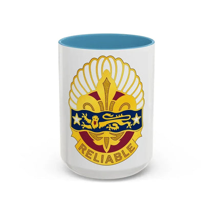 14 Transportation Battalion (U.S. Army) Accent Coffee Mug 15oz Light Blue - Go Mug Yourself