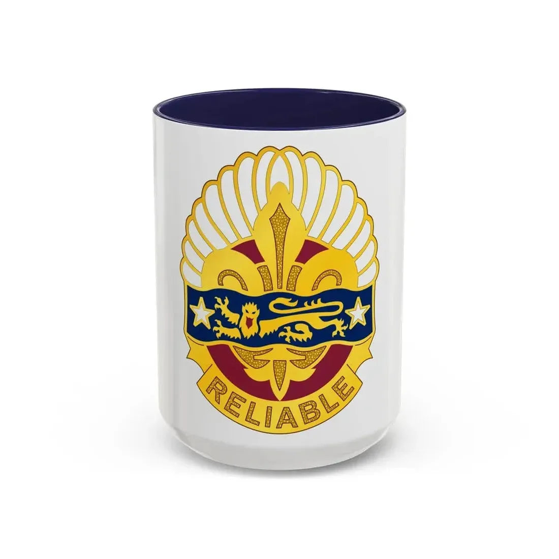 14 Transportation Battalion (U.S. Army) Accent Coffee Mug 15oz Navy - Go Mug Yourself