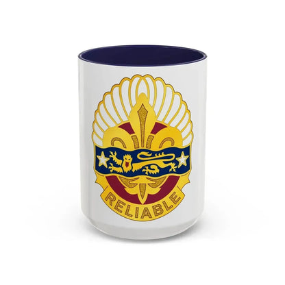 14 Transportation Battalion (U.S. Army) Accent Coffee Mug 15oz Navy - Go Mug Yourself
