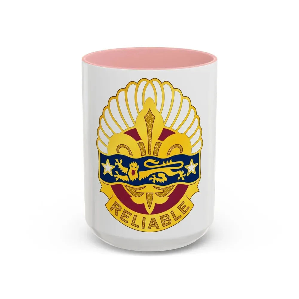 14 Transportation Battalion (U.S. Army) Accent Coffee Mug 15oz Pink - Go Mug Yourself