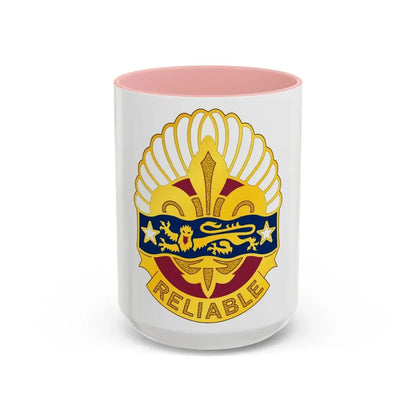 14 Transportation Battalion (U.S. Army) Accent Coffee Mug 15oz Pink - Go Mug Yourself