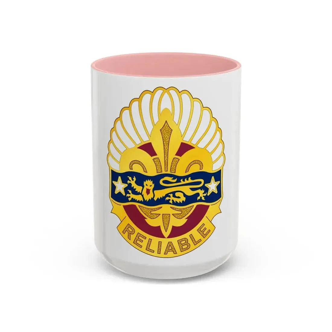 14 Transportation Battalion (U.S. Army) Accent Coffee Mug 15oz Pink - Go Mug Yourself