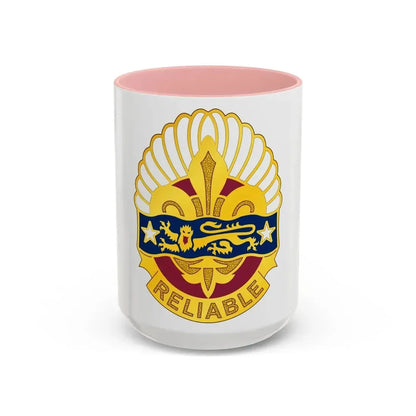 14 Transportation Battalion (U.S. Army) Accent Coffee Mug 15oz Pink - Go Mug Yourself