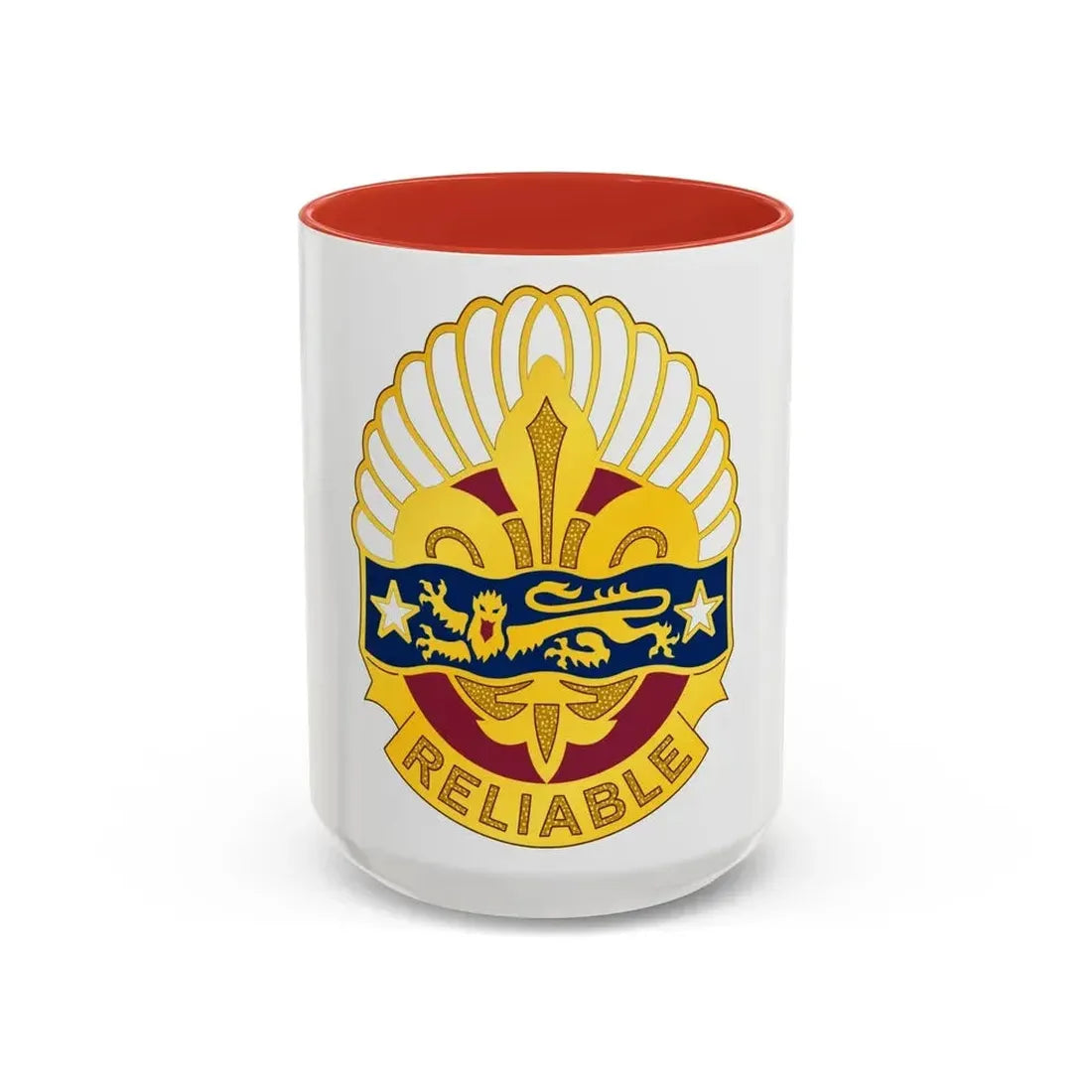 14 Transportation Battalion (U.S. Army) Accent Coffee Mug 15oz Red - Go Mug Yourself