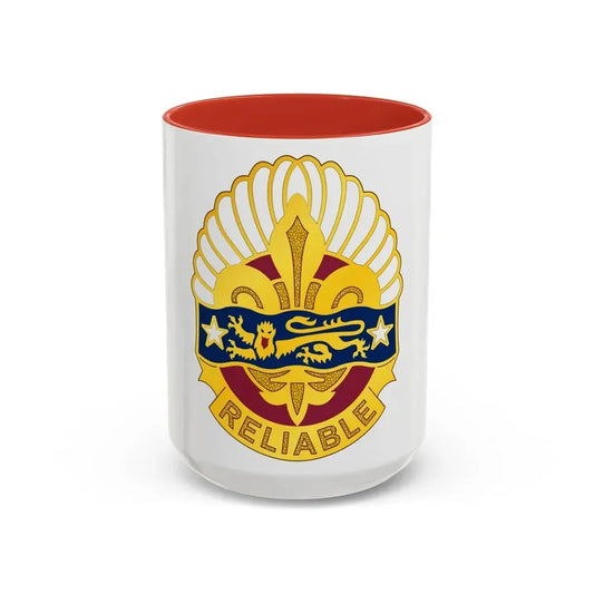 14 Transportation Battalion (U.S. Army) Accent Coffee Mug 15oz Red - Go Mug Yourself