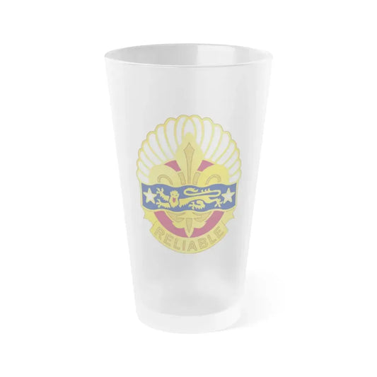 14 Transportation Battalion (U.S. Army) Frosted Pint Glass 16oz Default Title - Go Mug Yourself
