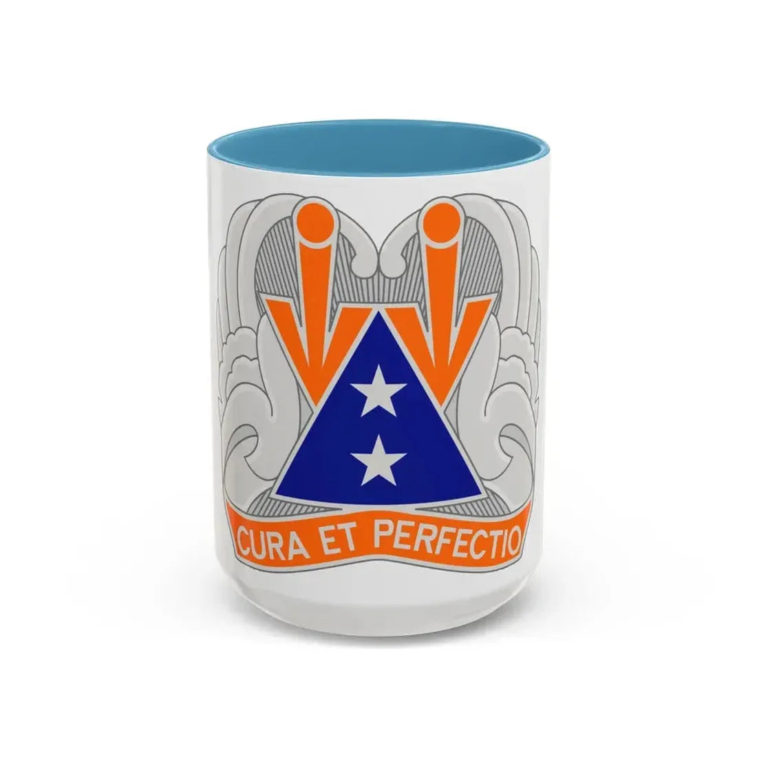 140 Aviation Regiment (U.S. Army) Accent Coffee Mug 15oz Light Blue - Go Mug Yourself
