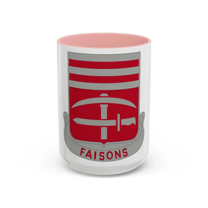 140 Engineer Battalion (U.S. Army) Accent Coffee Mug-15oz-Pink-Go Mug Yourself