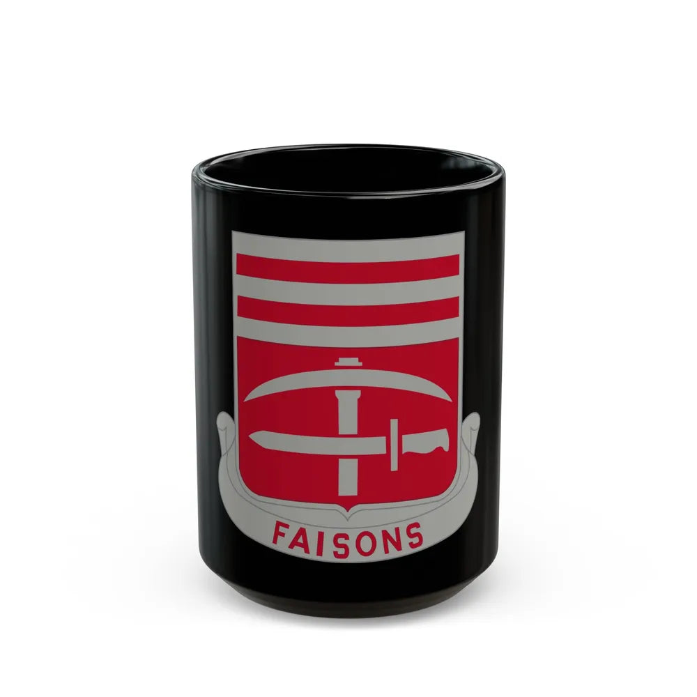 140 Engineer Battalion (U.S. Army) Black Coffee Mug-15oz-Go Mug Yourself