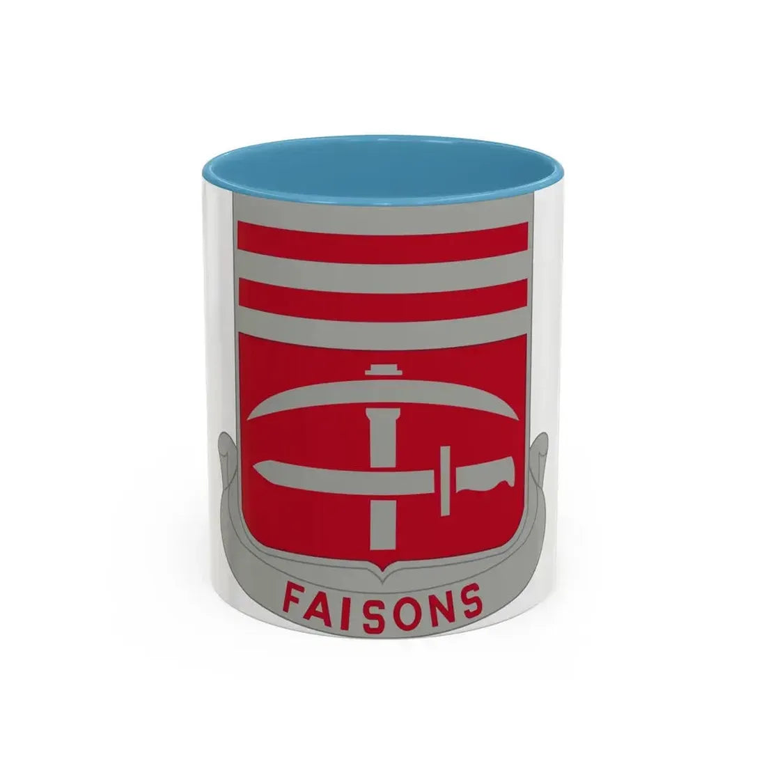 140 Engineer Battalion (U.S. Army) Accent Coffee Mug 11oz Light Blue - Go Mug Yourself
