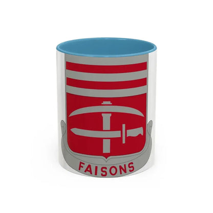 140 Engineer Battalion (U.S. Army) Accent Coffee Mug 11oz Light Blue - Go Mug Yourself