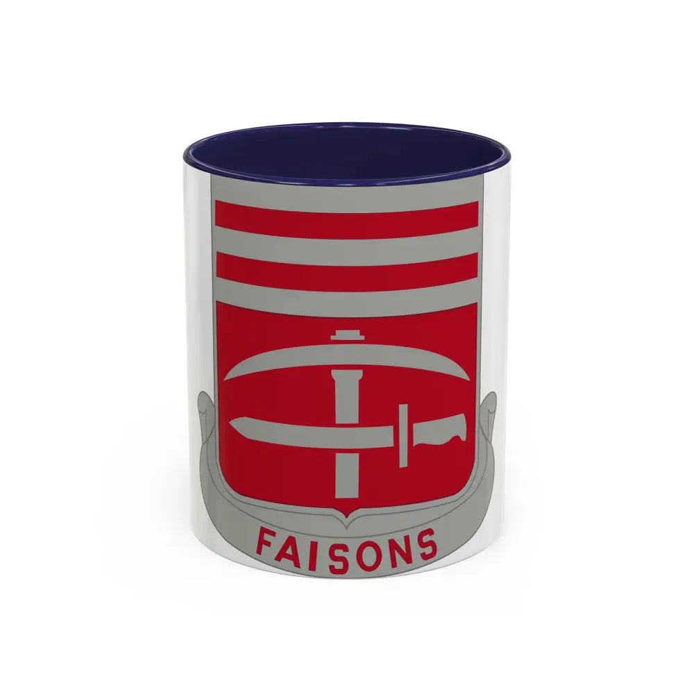 140 Engineer Battalion (U.S. Army) Accent Coffee Mug 11oz Navy - Go Mug Yourself