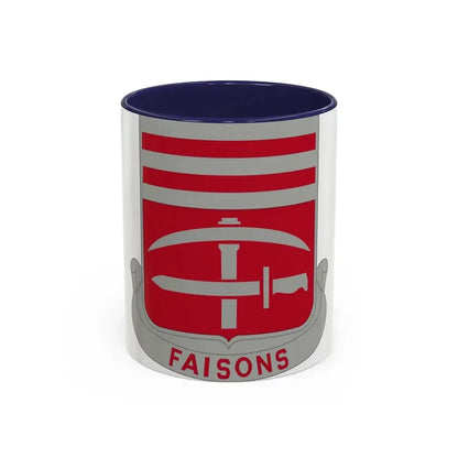 140 Engineer Battalion (U.S. Army) Accent Coffee Mug 11oz Navy - Go Mug Yourself
