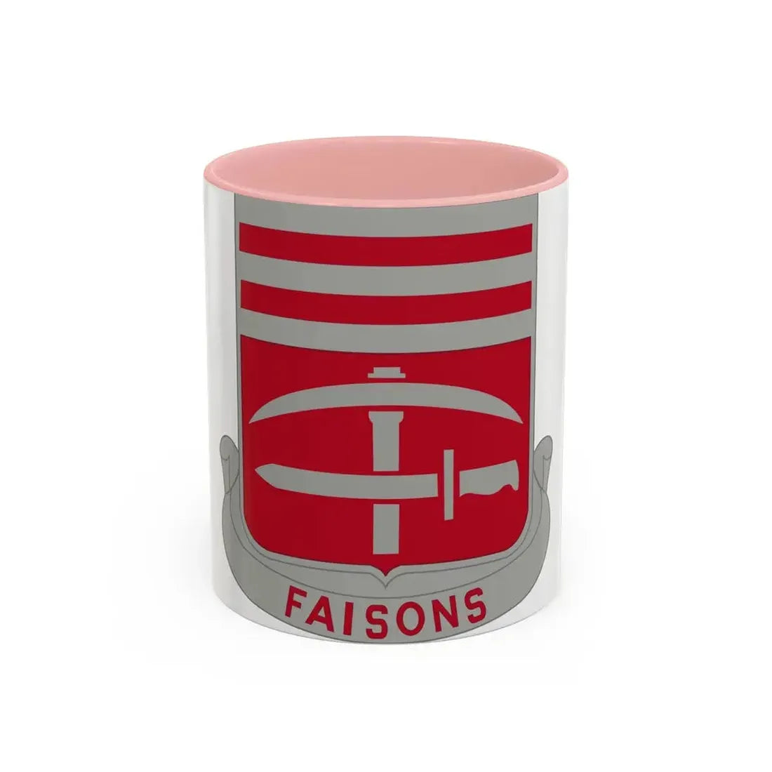 140 Engineer Battalion (U.S. Army) Accent Coffee Mug 11oz Pink - Go Mug Yourself