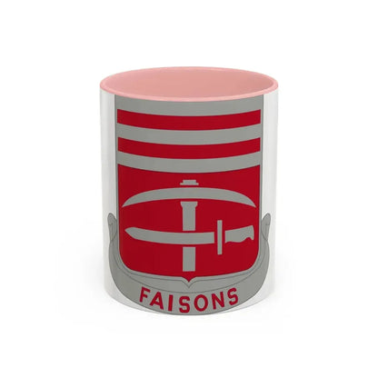 140 Engineer Battalion (U.S. Army) Accent Coffee Mug 11oz Pink - Go Mug Yourself