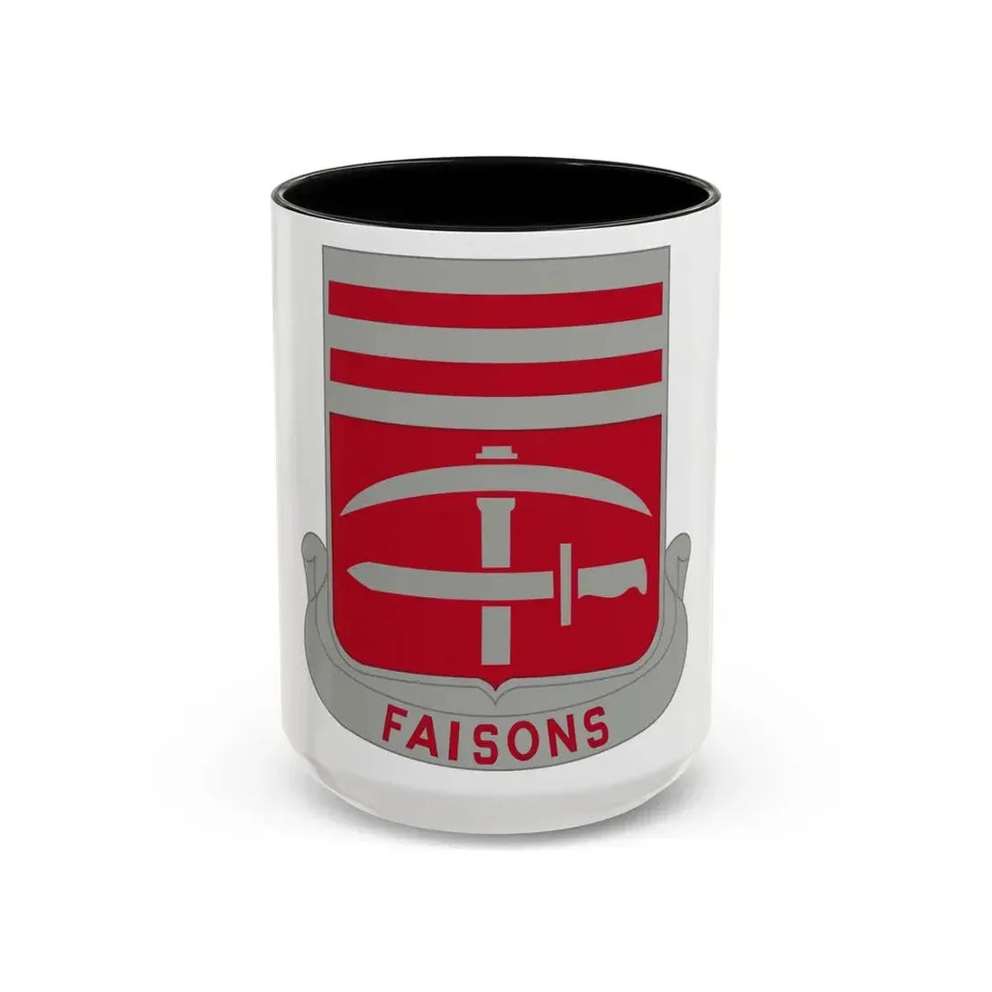 140 Engineer Battalion (U.S. Army) Accent Coffee Mug 15oz Black - Go Mug Yourself