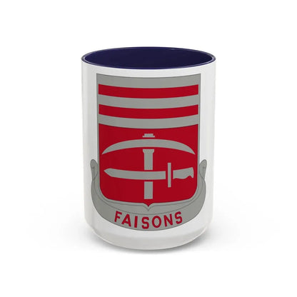 140 Engineer Battalion (U.S. Army) Accent Coffee Mug 15oz Navy - Go Mug Yourself
