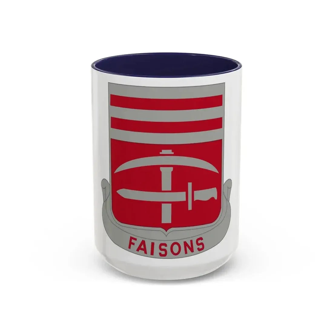 140 Engineer Battalion (U.S. Army) Accent Coffee Mug 15oz Navy - Go Mug Yourself