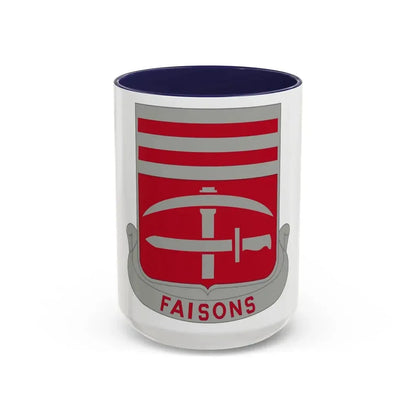 140 Engineer Battalion (U.S. Army) Accent Coffee Mug 15oz Navy - Go Mug Yourself