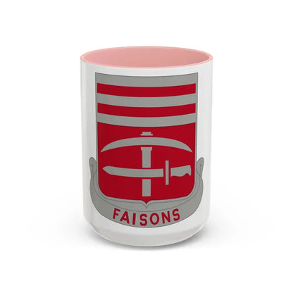 140 Engineer Battalion (U.S. Army) Accent Coffee Mug 15oz Pink - Go Mug Yourself