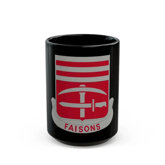140 Engineer Battalion (U.S. Army) Black Coffee Mug 15oz - Go Mug Yourself