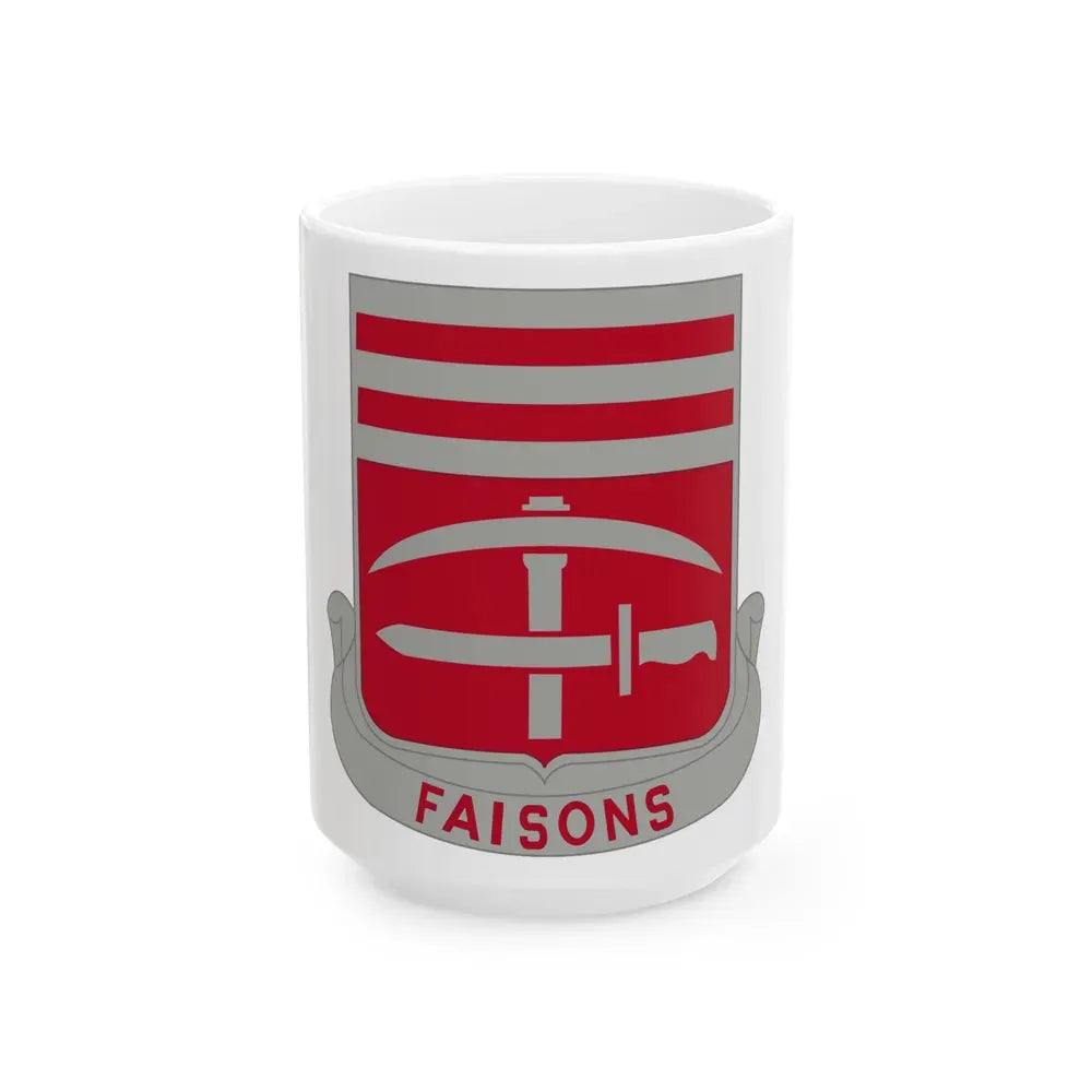 140 Engineer Battalion (U.S. Army) White Coffee Mug 15oz - Go Mug Yourself