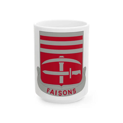 140 Engineer Battalion (U.S. Army) White Coffee Mug 15oz - Go Mug Yourself