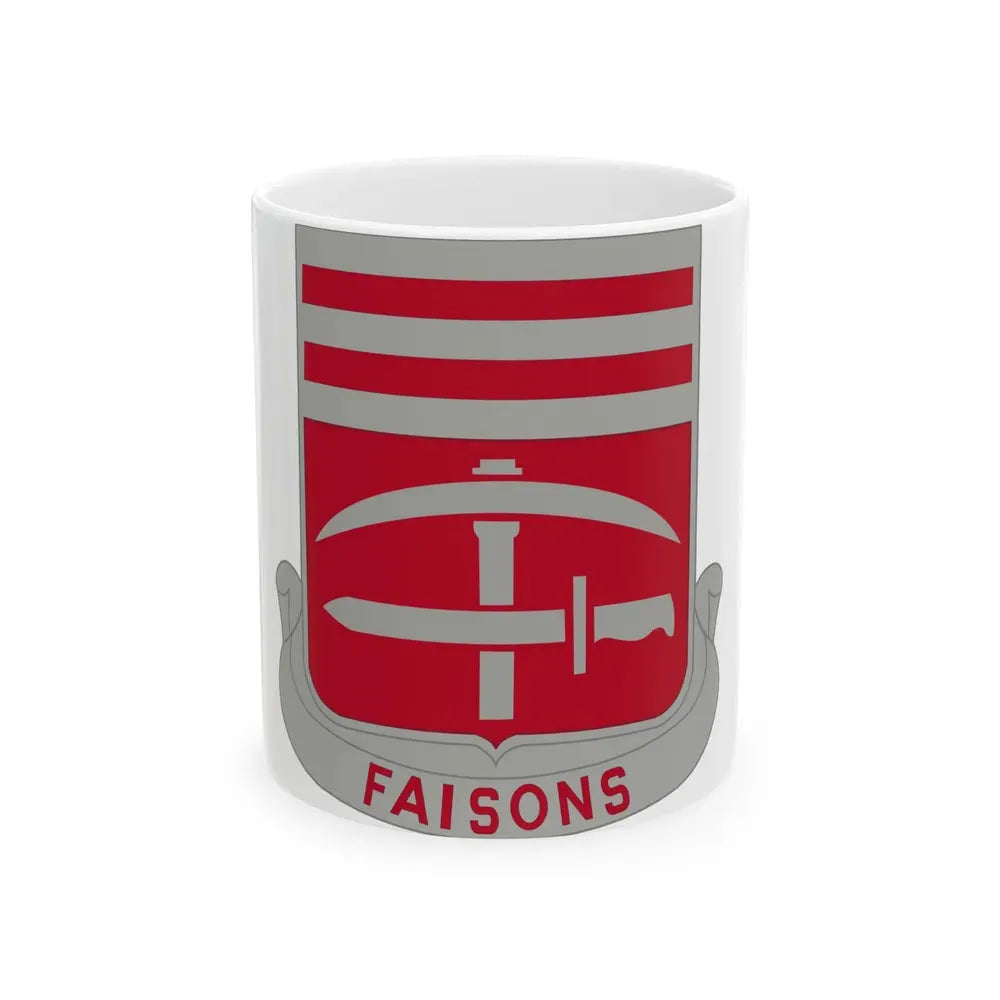 140 Engineer Battalion (U.S. Army) White Coffee Mug - Go Mug Yourself
