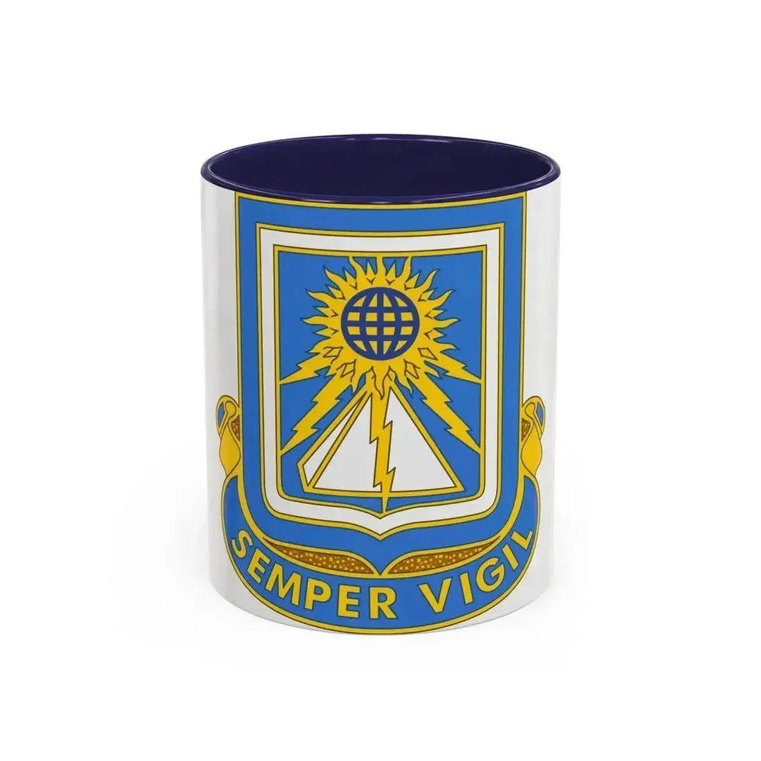 140 Military Intelligence Battalion (U.S. Army) Accent Coffee Mug 11oz Navy - Go Mug Yourself