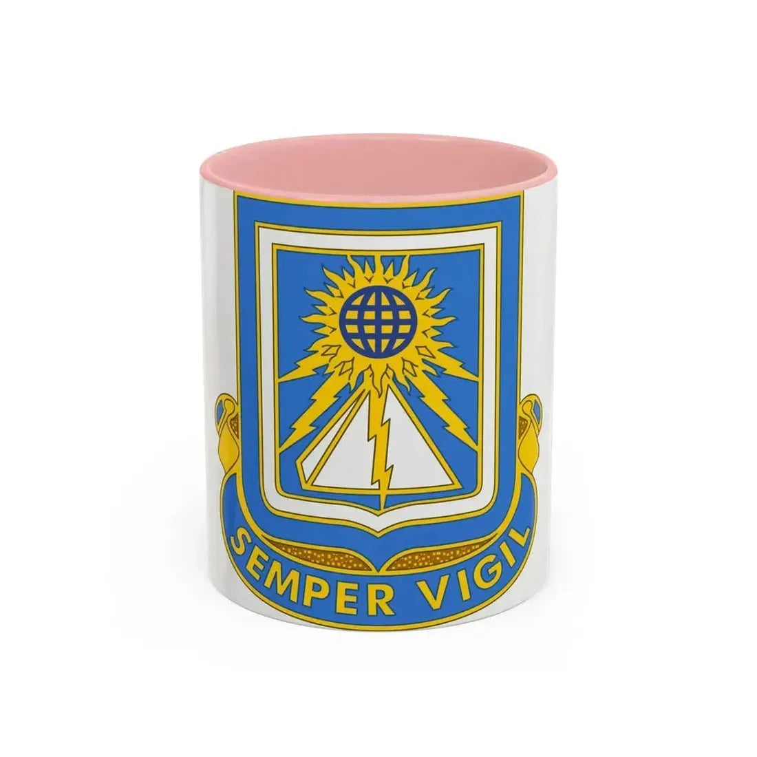 140 Military Intelligence Battalion (U.S. Army) Accent Coffee Mug 11oz Pink - Go Mug Yourself