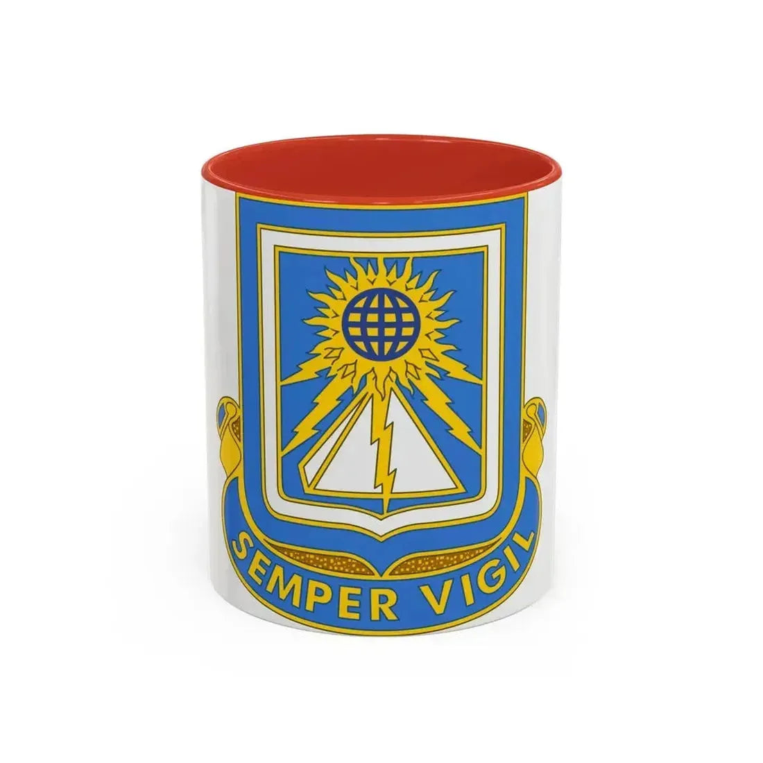 140 Military Intelligence Battalion (U.S. Army) Accent Coffee Mug 11oz Red - Go Mug Yourself