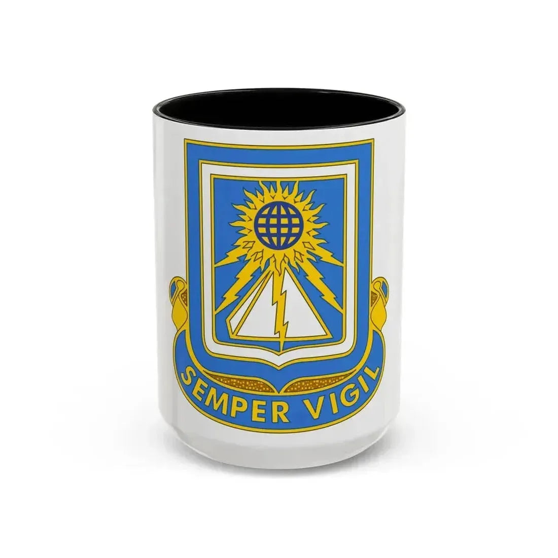 140 Military Intelligence Battalion (U.S. Army) Accent Coffee Mug 15oz Black - Go Mug Yourself