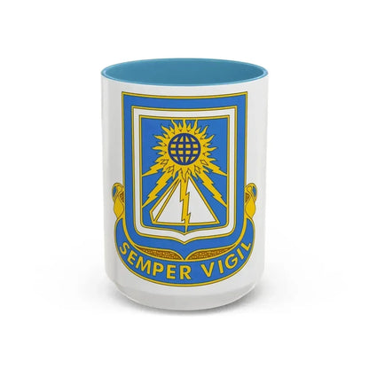 140 Military Intelligence Battalion (U.S. Army) Accent Coffee Mug 15oz Light Blue - Go Mug Yourself