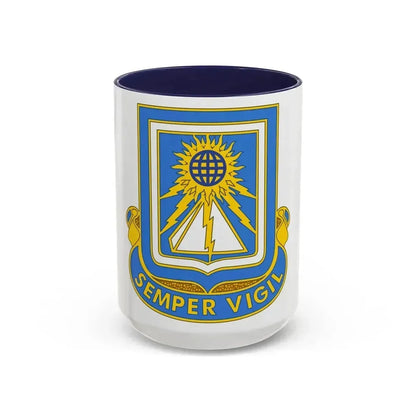 140 Military Intelligence Battalion (U.S. Army) Accent Coffee Mug 15oz Navy - Go Mug Yourself