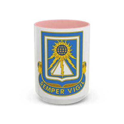 140 Military Intelligence Battalion (U.S. Army) Accent Coffee Mug 15oz Pink - Go Mug Yourself