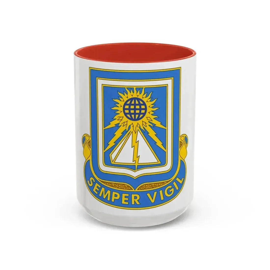 140 Military Intelligence Battalion (U.S. Army) Accent Coffee Mug 15oz Red - Go Mug Yourself