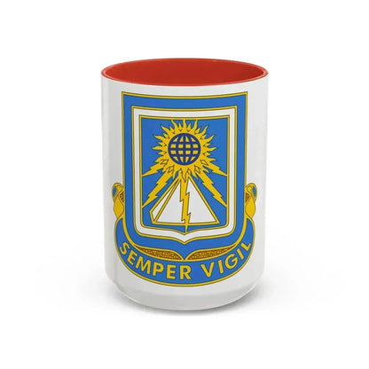 140 Military Intelligence Battalion (U.S. Army) Accent Coffee Mug 15oz Red - Go Mug Yourself