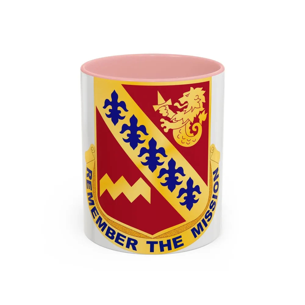 140 Signal Battalion (U.S. Army) Accent Coffee Mug-11oz-Pink-Go Mug Yourself