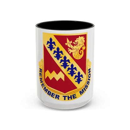 140 Signal Battalion (U.S. Army) Accent Coffee Mug-15oz-Black-Go Mug Yourself