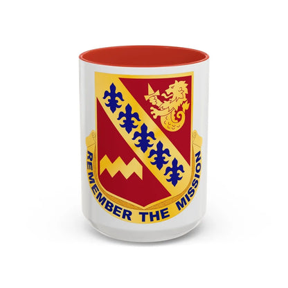 140 Signal Battalion (U.S. Army) Accent Coffee Mug-15oz-Red-Go Mug Yourself