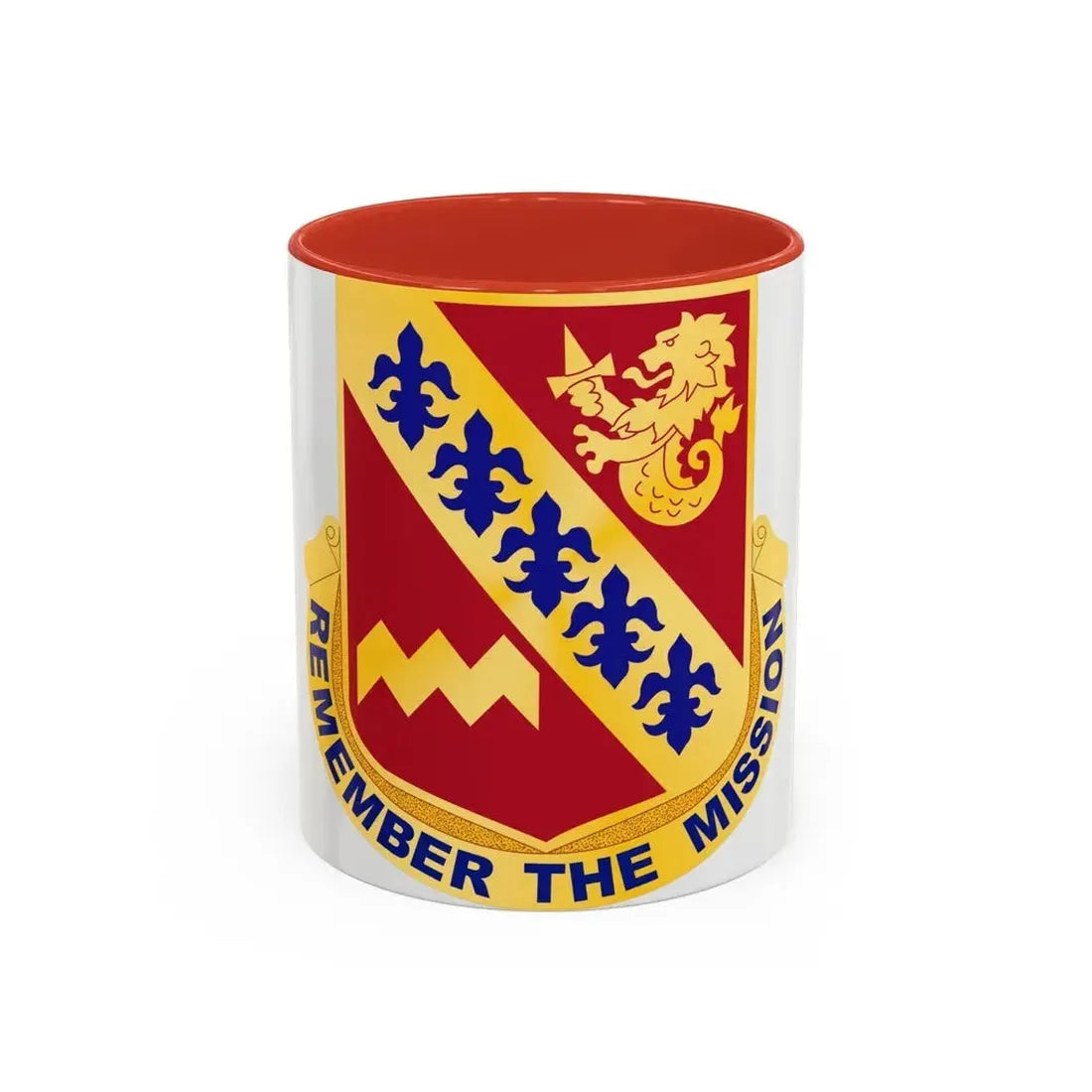 140 Signal Battalion (U.S. Army) Accent Coffee Mug 11oz Red - Go Mug Yourself