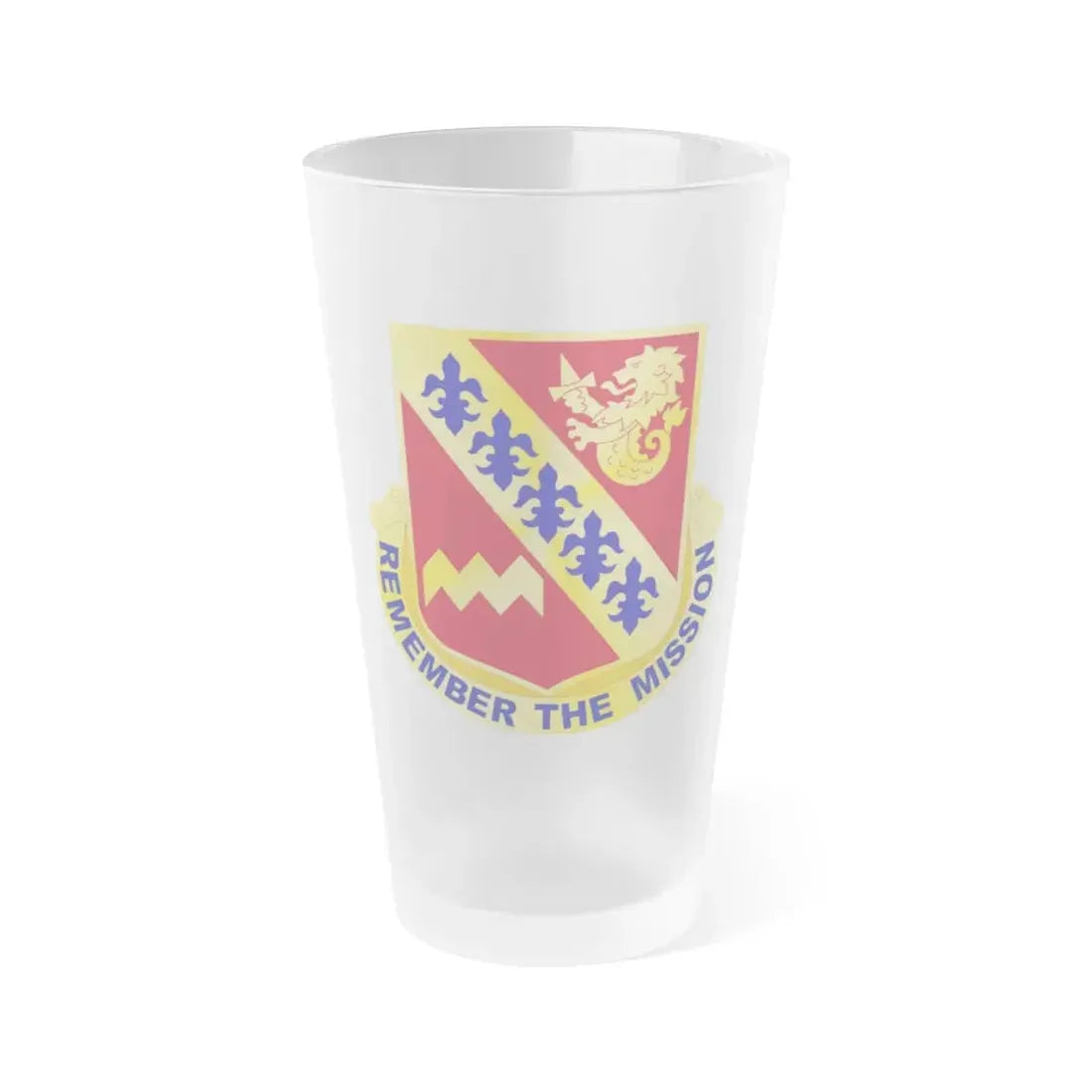 140 Signal Battalion (U.S. Army) Frosted Pint Glass 16oz Default Title - Go Mug Yourself