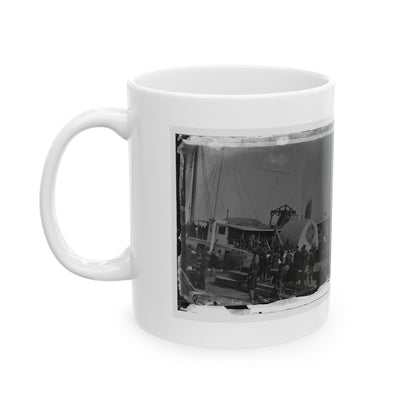 Aquia Creek Landing, Va. Embarkation Of 9th Army Corps For Fort Monroe; Another View (U.S. Civil War) White Coffee Mug