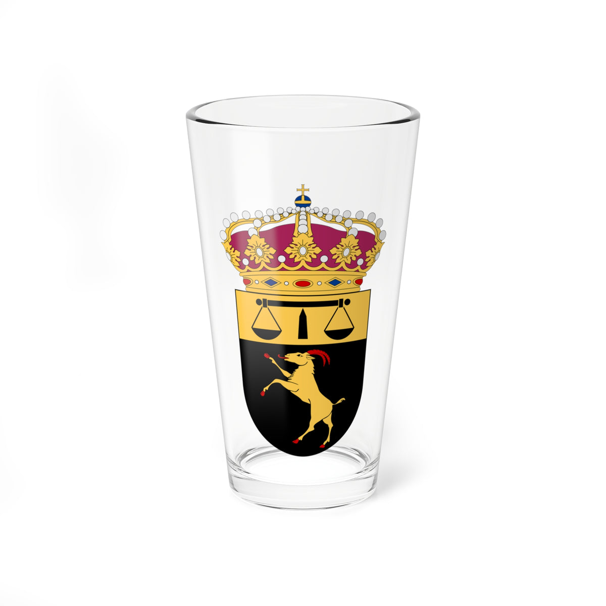 Hälsinglands tingsrätt vapen (Sweden) (Coat of Arms) Pint Glass 16oz