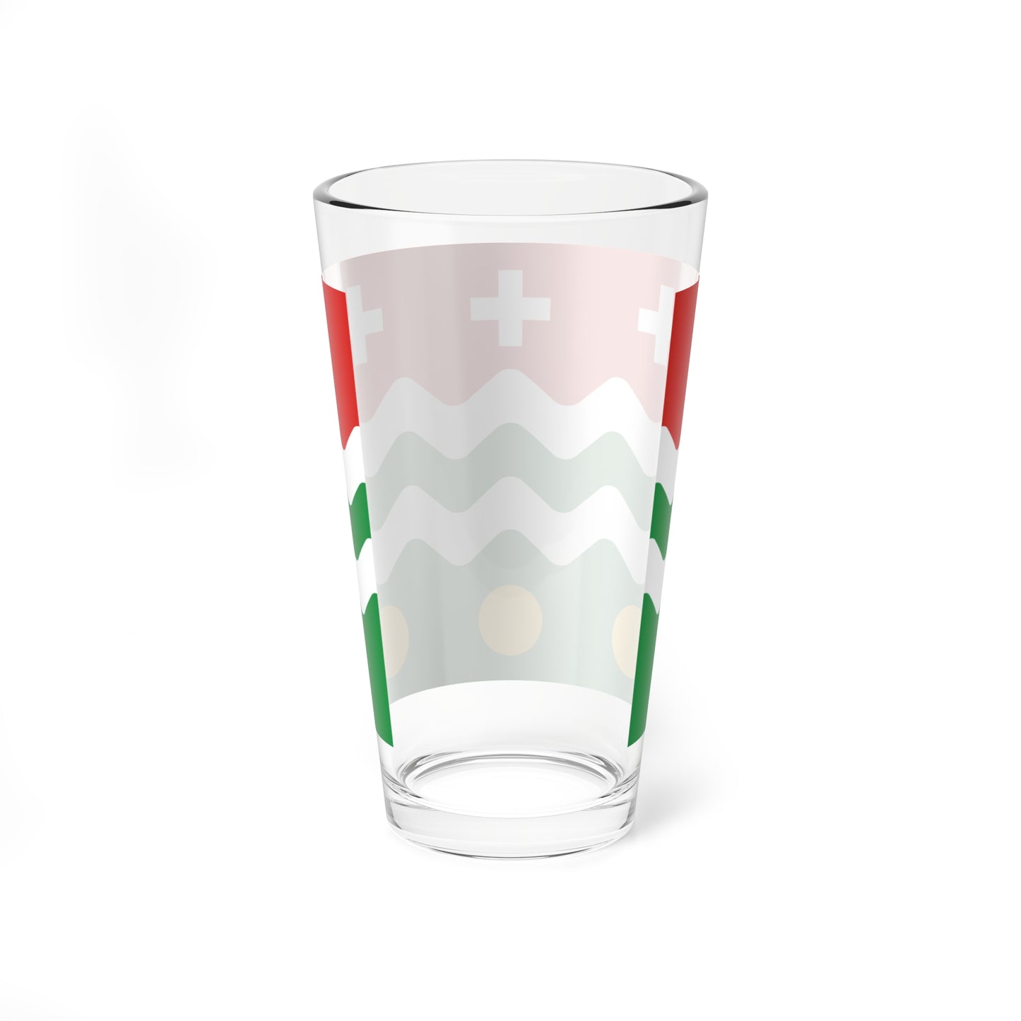 Flag of Molokovsky rayon Tver oblast (Russia) Pint Glass 16oz